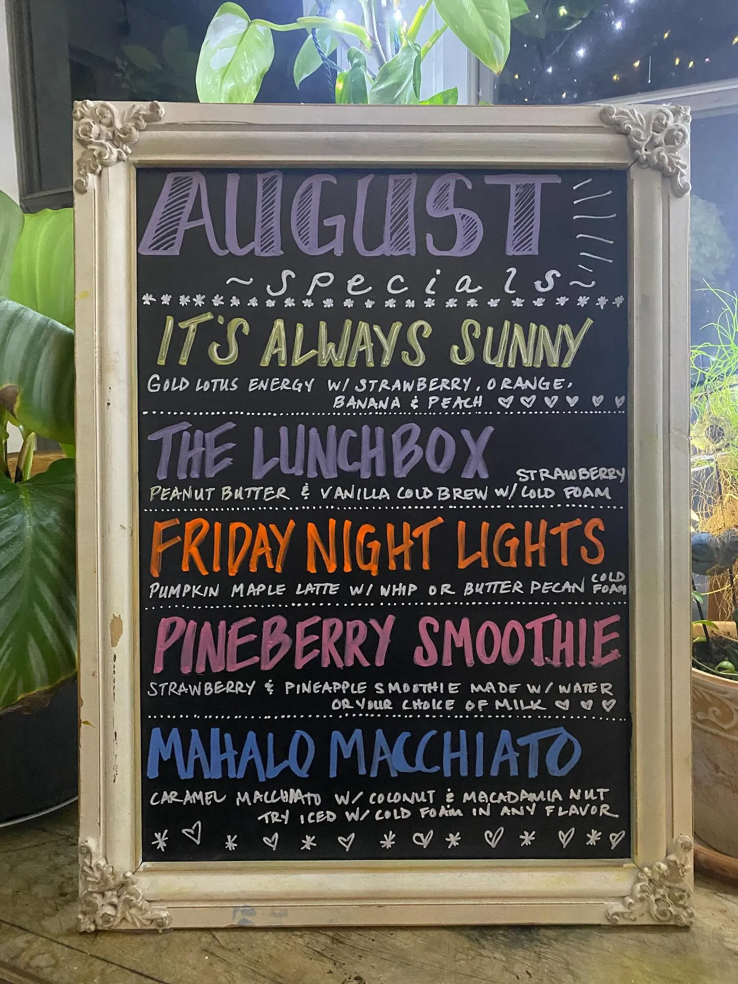 August Specials