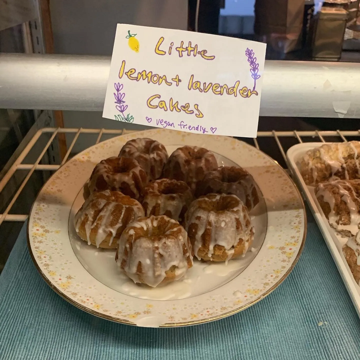 Lemon Lavender Cake Slice